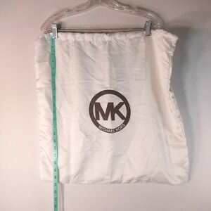 Michael Kors Cream Large Drawstring Dust Bag for Handbags/Purses 21x18.5